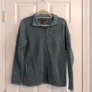 PATAGONIA | Forest Green Full Zip Women’s Fleece Jacket With Zipper Pockets